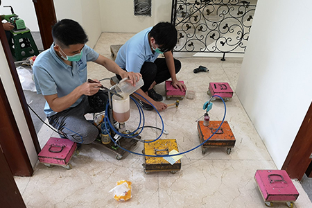 大理石空心灌注補強工程